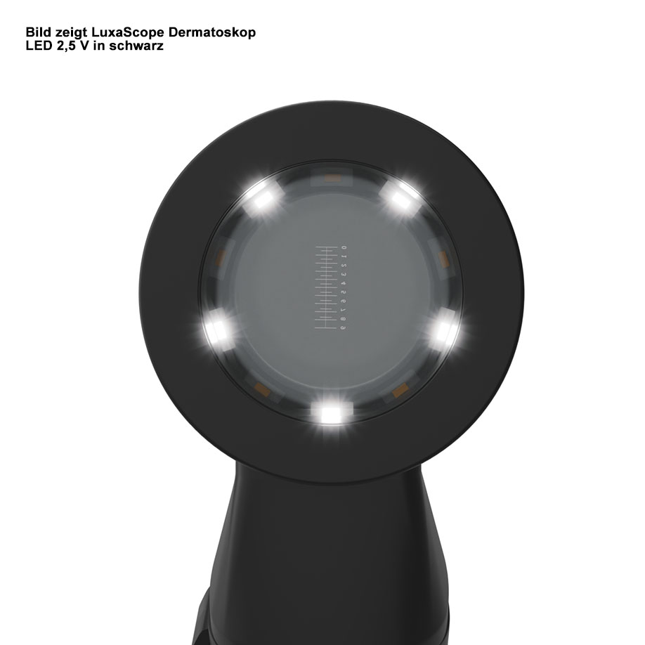luxascope-dermatoskop-led-25-v-weiss-kontaktscheibe-mit-skala--polaris-verpackung