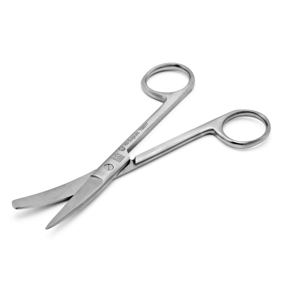 chirurgische-schere-ratiomed-gebogen-spitz-stumpf-145-cm-pack-=-10-stc-anwendung