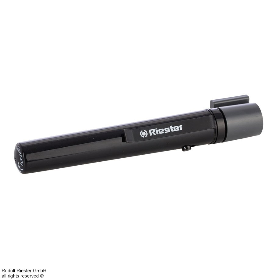 e-xam-led-25-v-diagnostikleuchte-schwarz-mit-zungenspatelhalter-inkl.--anwendung