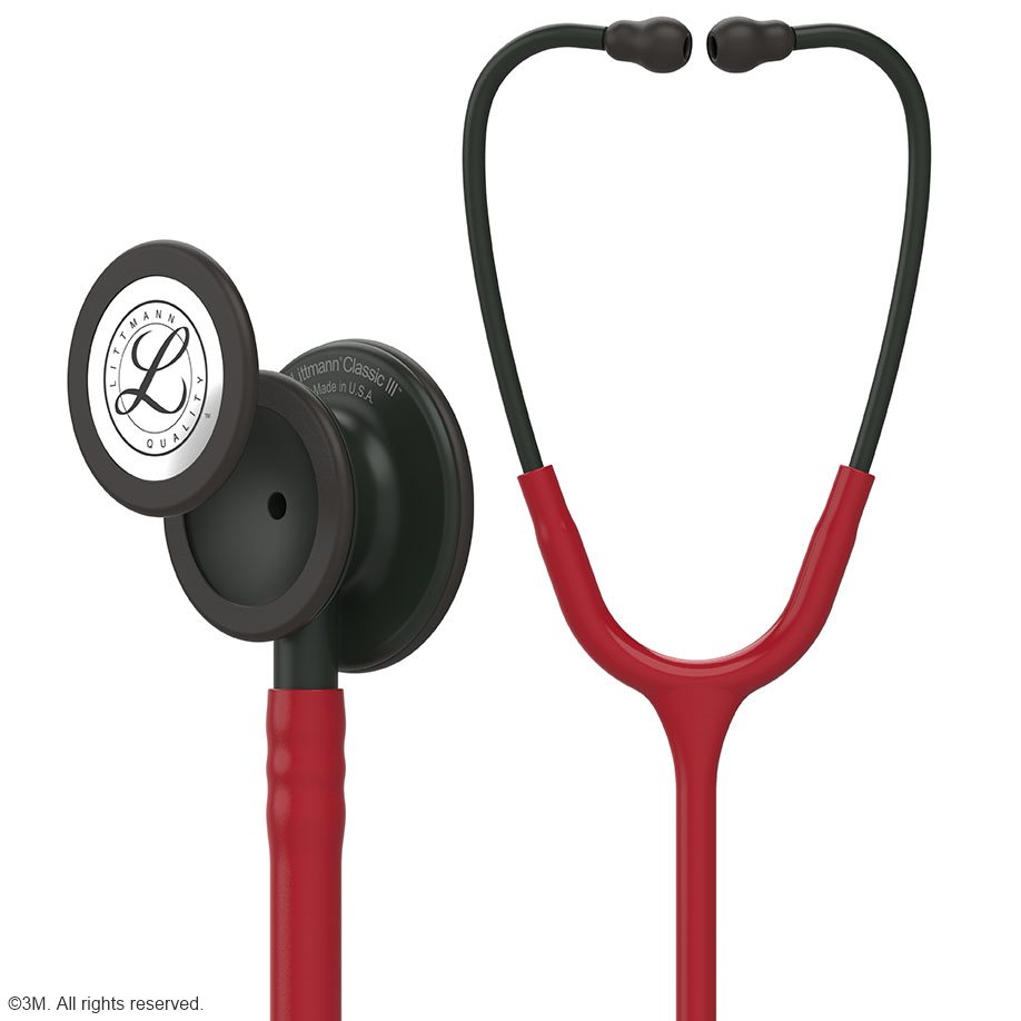 littmann-classic-iii-monitoring-stethoskop-schlauch-burgund-bruststuec-anwendung