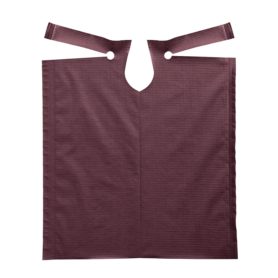 [U10062] Patientenumhänge Tissue/PE, 53 x 60 cm, burgundy (80 Stck.)