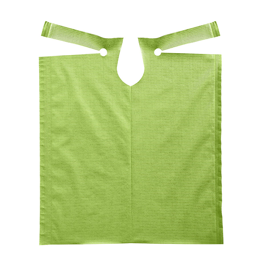 [U10063] Patientenumhänge Tissue/PE, 53 x 60 cm, fresh grün (80 Stck.)