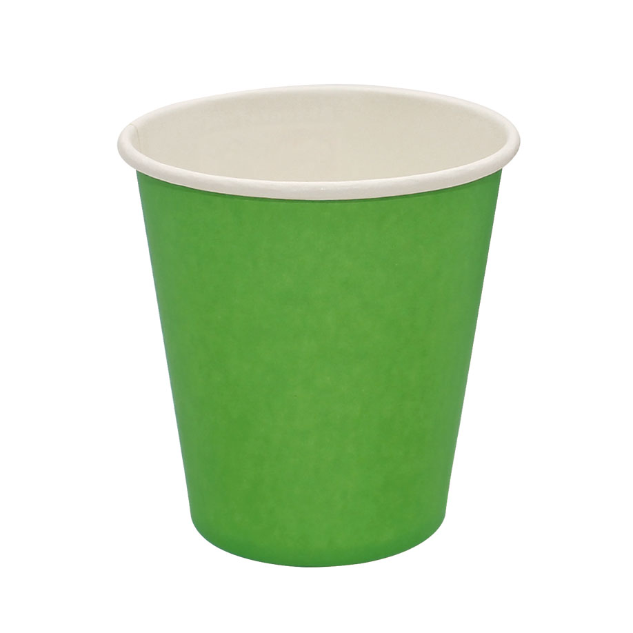 [U10071] Trinkbecher aus Papier, 180 ml / 200 ml Füllmenge, fresh green (50 Stck.)