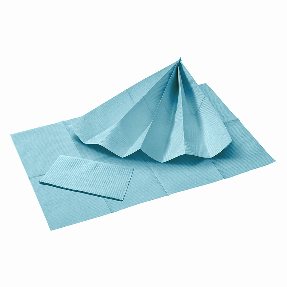 [U10075] Patientenservietten, ice blue, 33 x 45 cm, 2-lagig (500 Stck.)
