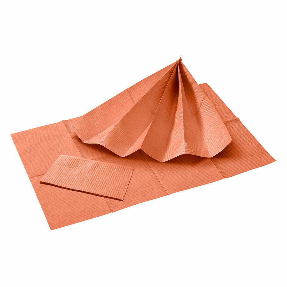 [U10076] Patientenservietten, hot orange, 33 x 45 cm, 2-lagig (500 Stck.)