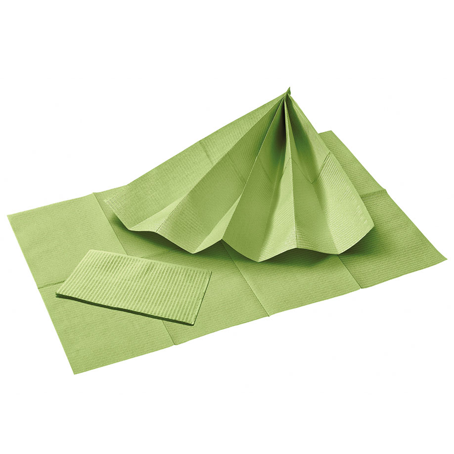 [U10079] Patientenservietten, fresh green, 33 x 45 cm, 2-lagig (500 Stck.)