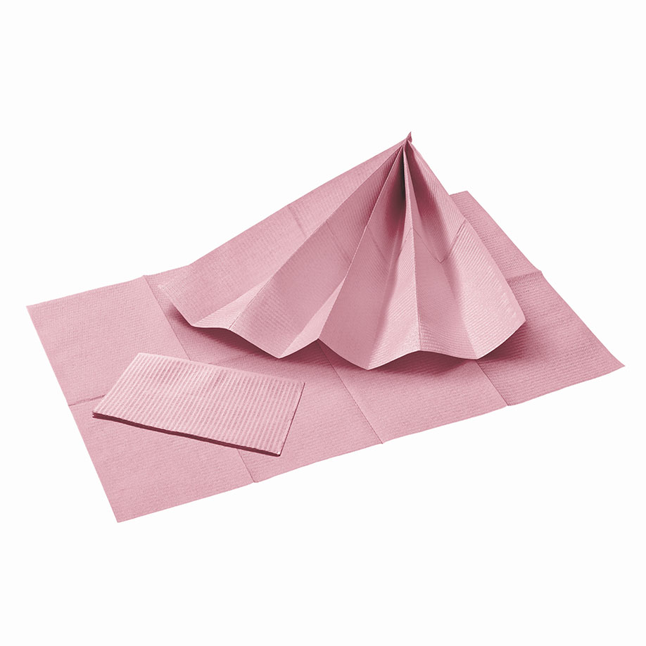 [U10080] Patientenservietten, pink, 33 x 45 cm, 2-lagig (500 Stck.)