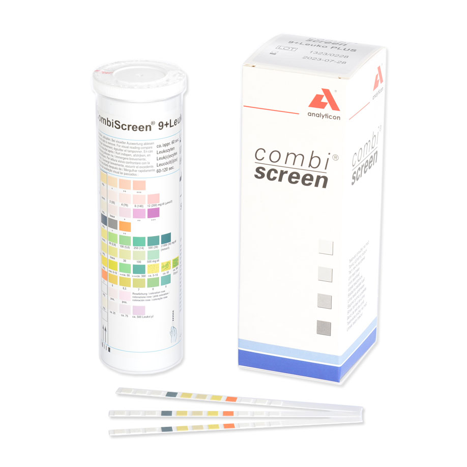 CombiScreen 9 + L PLUS Harnteststreifen (50 T.)