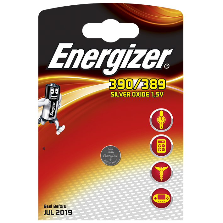 [U10558] Energizer Uhren-Batterie 390/389 Typ SR54/SR1130W, 1,55 V