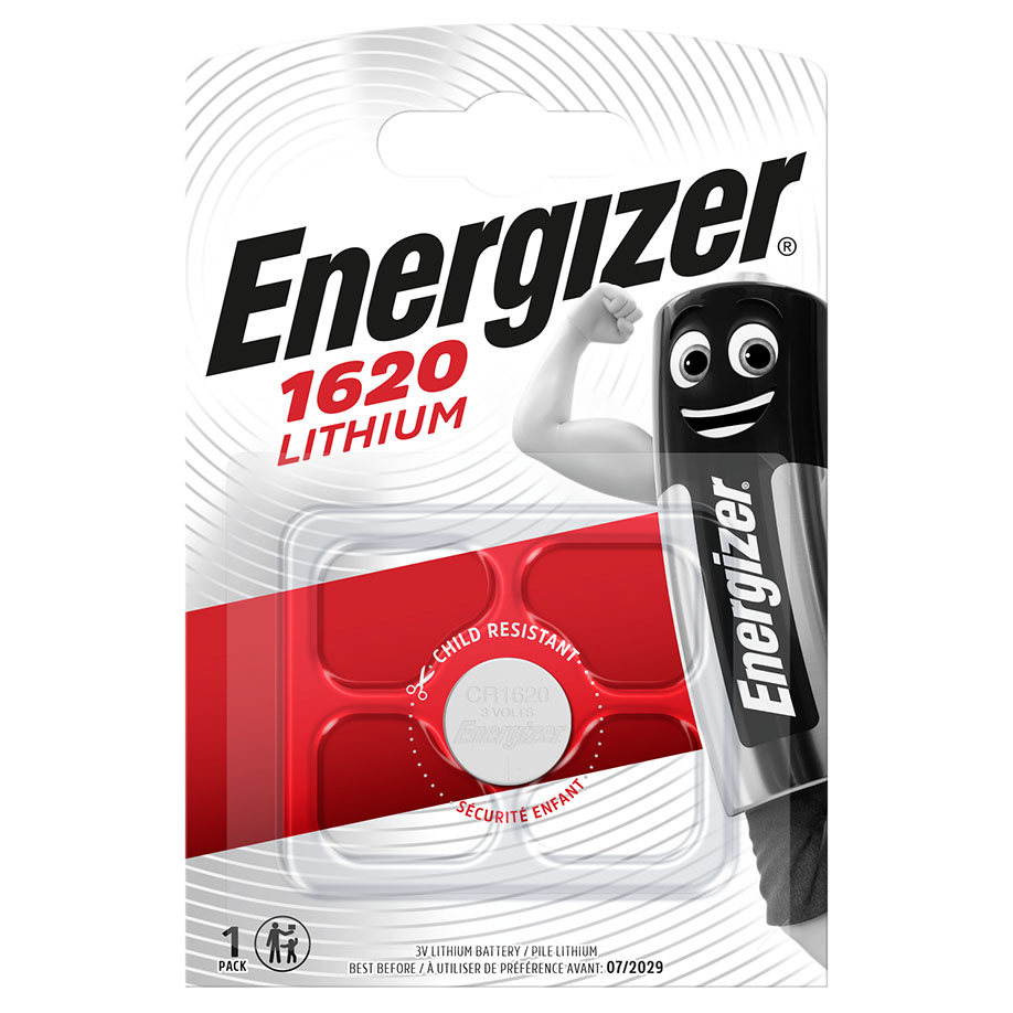 [U10564] Energizer Batterie Typ CR1620 BP1, 3 V (= BAT E300844003)