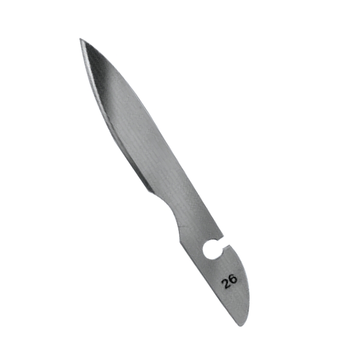 BAYHA Einmal-Skalpellklingen Fig. 26, unsteril VE =  1 Gros (12 Dtzd.)
