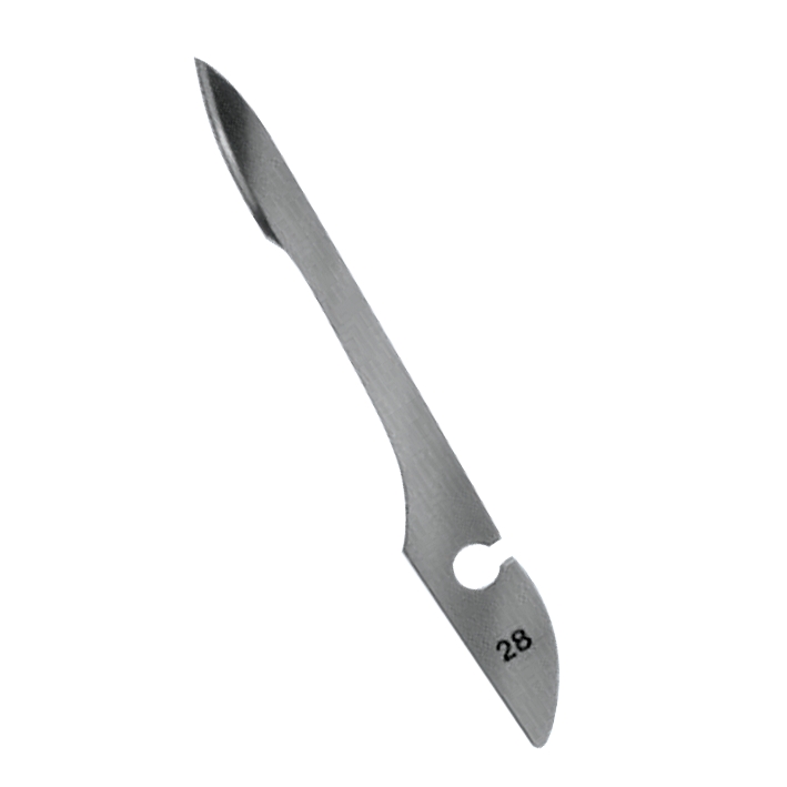 BAYHA Einmal-Skalpellklingen Fig. 28, unsteril VE =  1 Gros (12 Dtzd.)