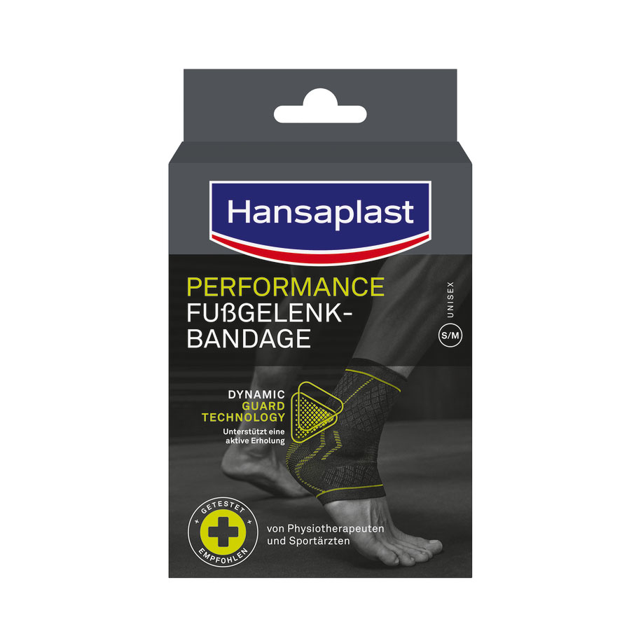 [U10661] Hansaplast Performance Fußgelenk- Bandage Gr. S/M