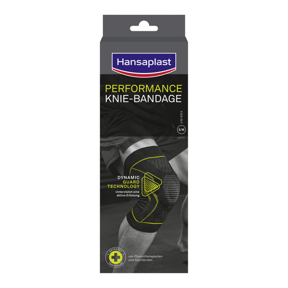 [U10665] Hansaplast Performance Knie-Bandage Gr. S/M