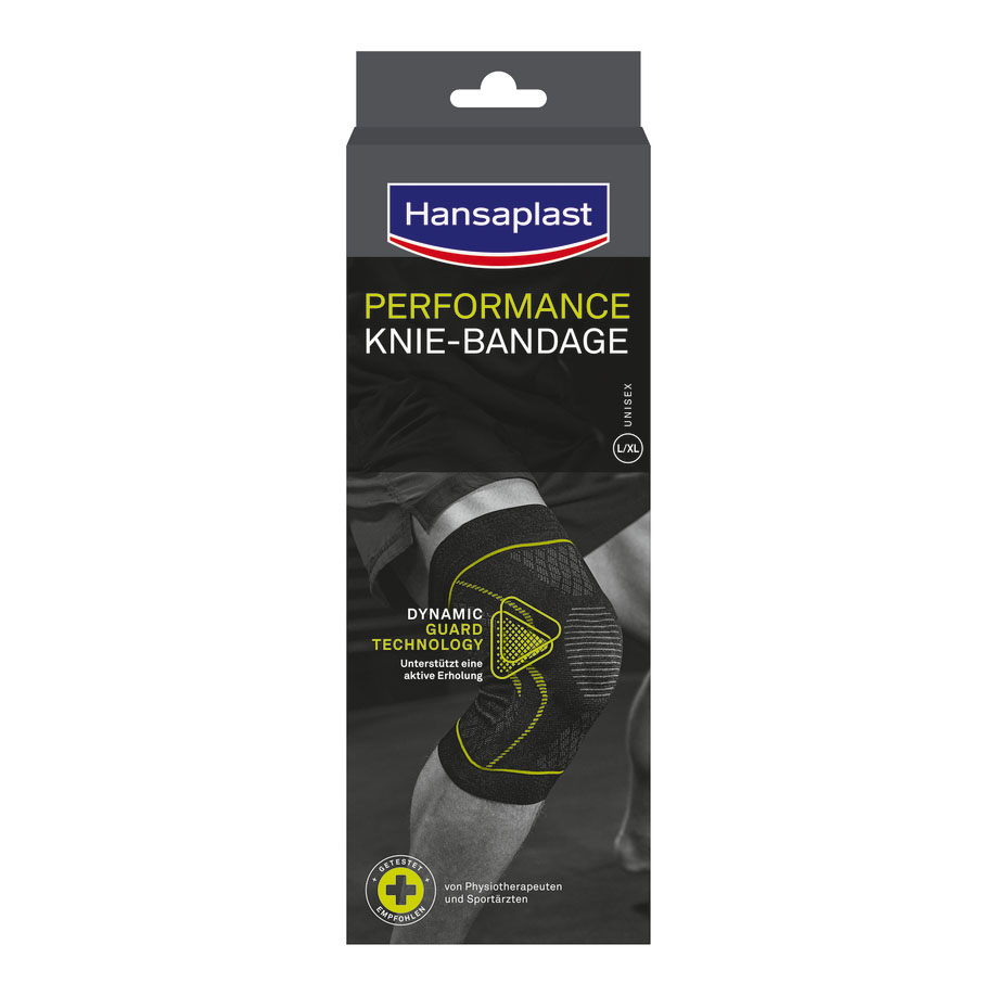 [U10666] Hansaplast Performance Knie-Bandage Gr. L/XL