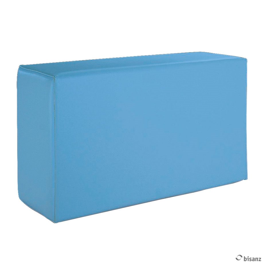 [U10717] Fußstütze hellblau, phthalatfrei 60 x 35 x 20 cm mit Reißverschluss *Sonderanfertigung, keine Rückgabe!*