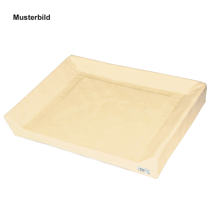 Wickeltischauflage 3-seitige Aufkantung creme, phthalatfrei, 60 x 70 x 5/10 cm *Sonderanfertigung, keine Rückgabe!*