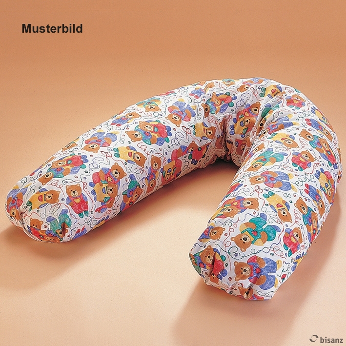 [U11077] Stillkissen 185 cm Länge mit Bifill, mit Baumwollbezug bunt *Sonderanfertigung, keine Rückgabe!*