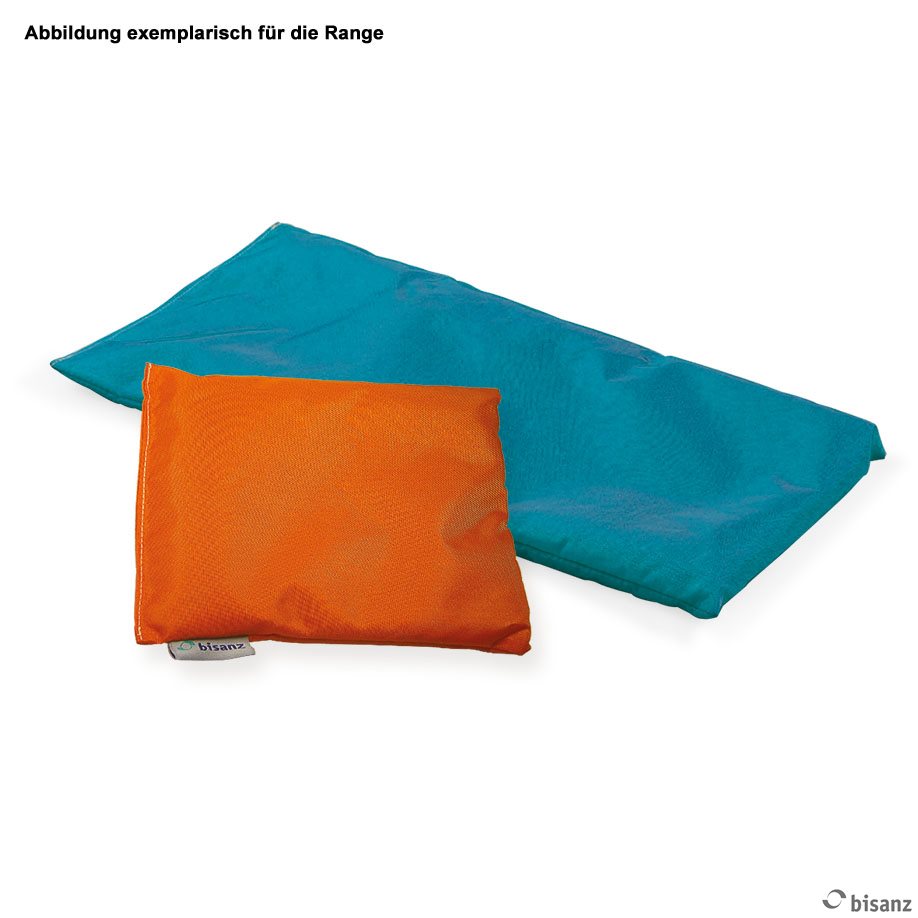 [U11098] Kirschkernkissen mit Nylonbezug türkis 20 x 20 cm *Sonderanfertigung, keine Rückgabe!*