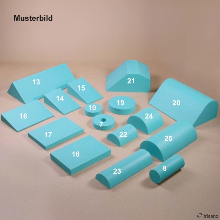 [U11150] Röntgenhalbrolle Nr. 25, blau, 36 x 22 x 11 cm *Sonderanfertigung, keine Rückgabe!*