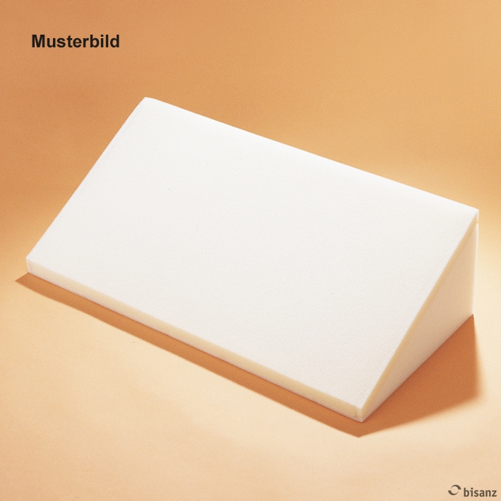 Rückenstützkeil weiß, 2 cm Weichschicht zur 30° Lagerung, 33 x 70 x 20 cm *Sonderanfertigung, keine Rückgabe!*