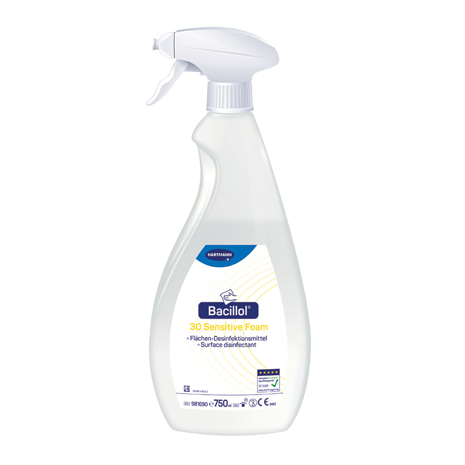 Bacillol 30 Sensitive Foam 750 ml Flächenschnelldesinfektion inkl. Schaumsprühkopf