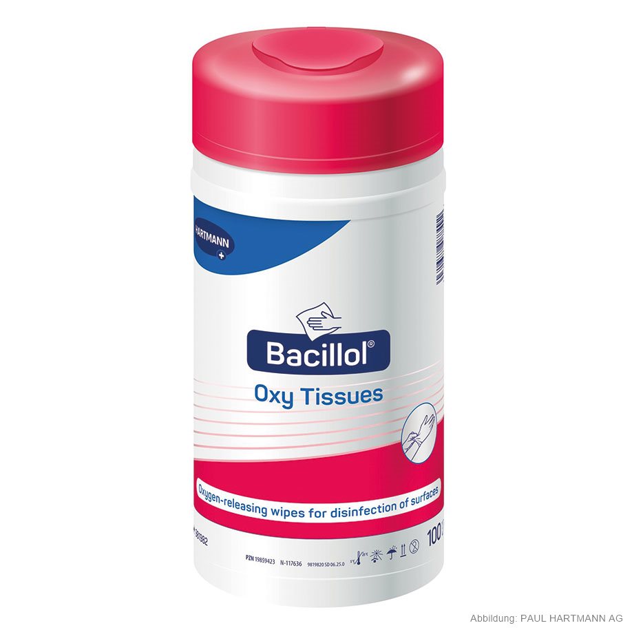 Bacillol Oxy Tissues Flächendesinfektionstücher (100 Stck.)
