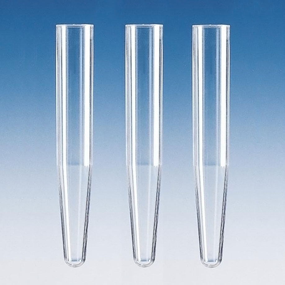 Sedimentierröhrchen, PS, 16 x 105 mm, mit konischem Unterteil – 2000 Stück