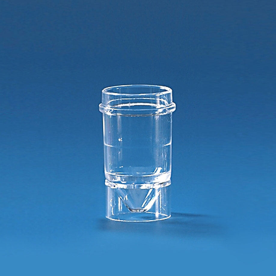 [U11393] Probengefäß, PS, 2 ml, glasklar, für Technicon-Analyzer – 1000 Stück