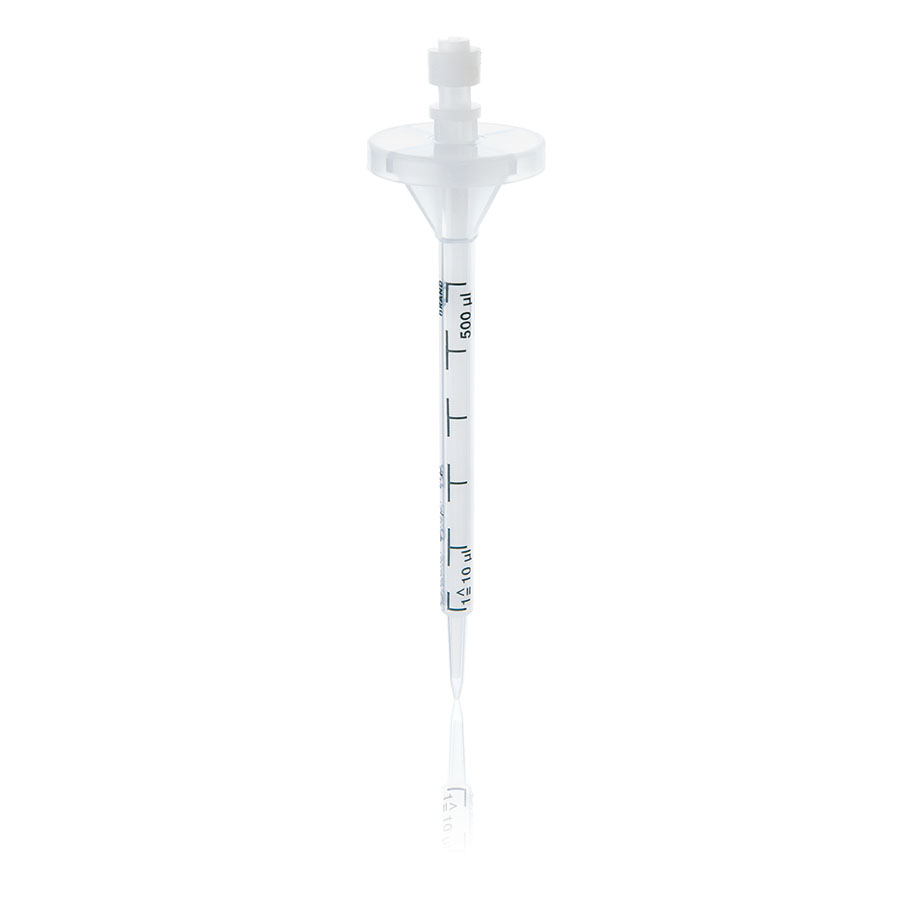 [U11507] PD-Tips II, lose, unsteril, 0,5 ml, Kolben PE-HD, Zylinder PP – 100 Stück