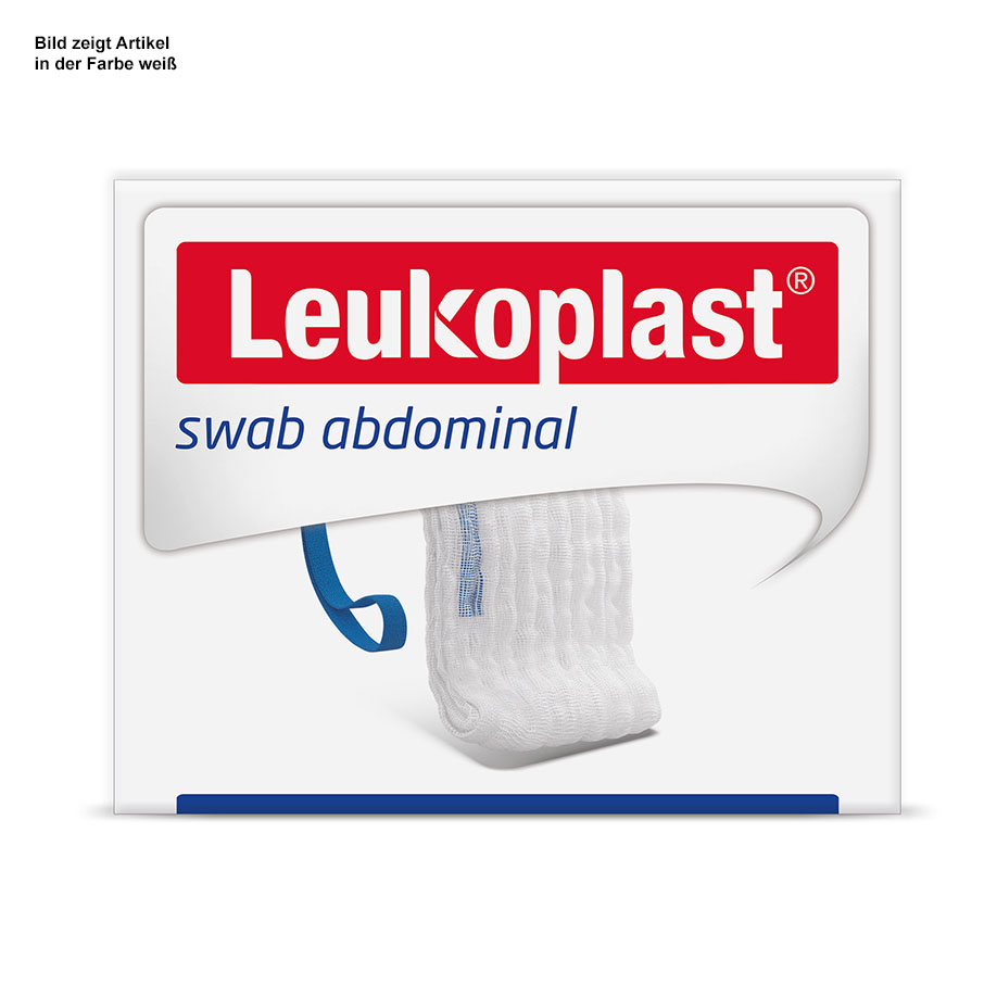 Leukoplast swab abdominal Bauchtücher, steril, 50x60cm, 4-fach,grün (8x2 Stck)