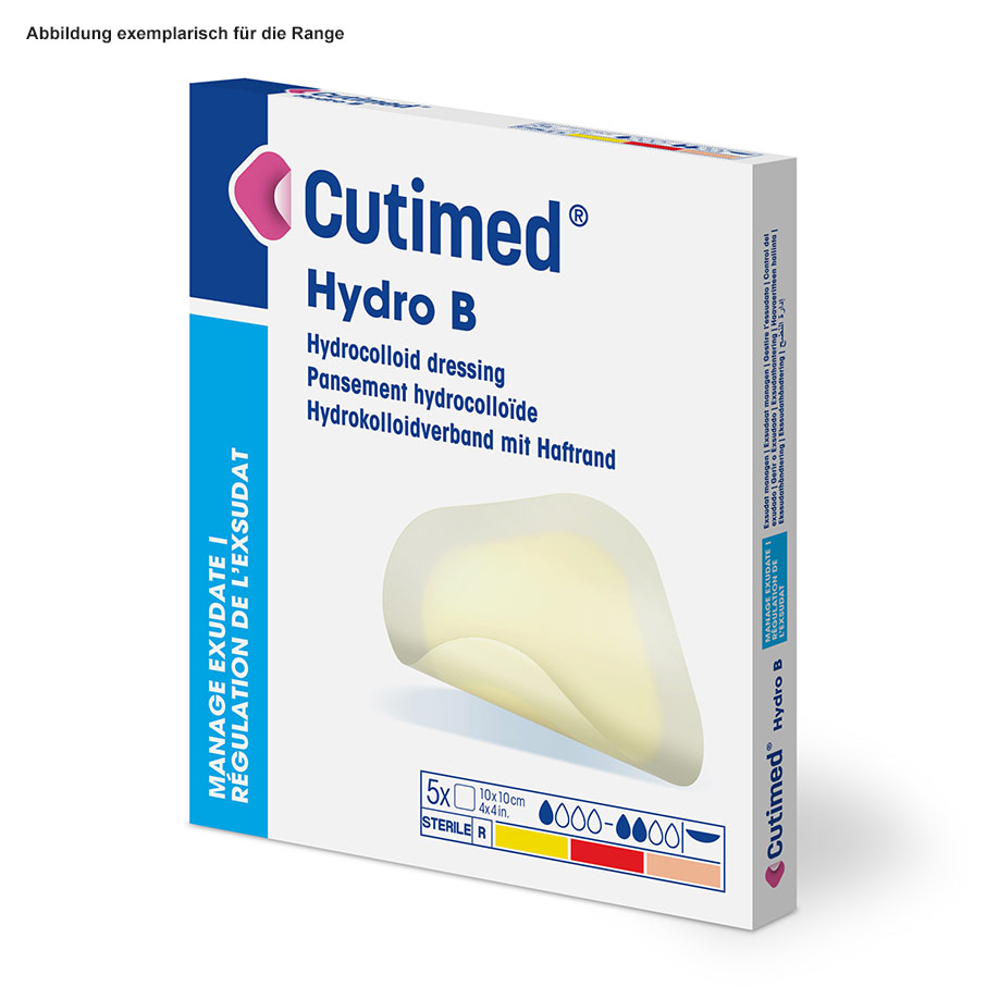 Cutimed Hydro B Hydrokolloidverband 7,5 x 7,5 cm, steril (5 Stck.)