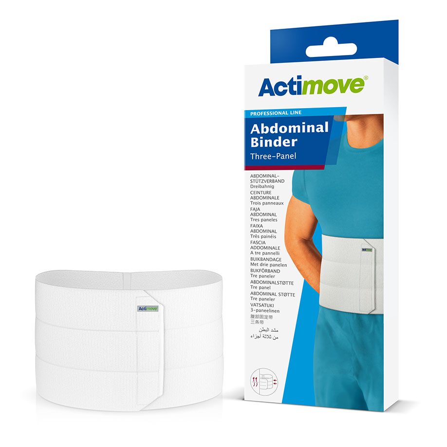 Actimove Abdominal Binder Comfort Gr. S, für Körperumfang 85-115 cm, weiß