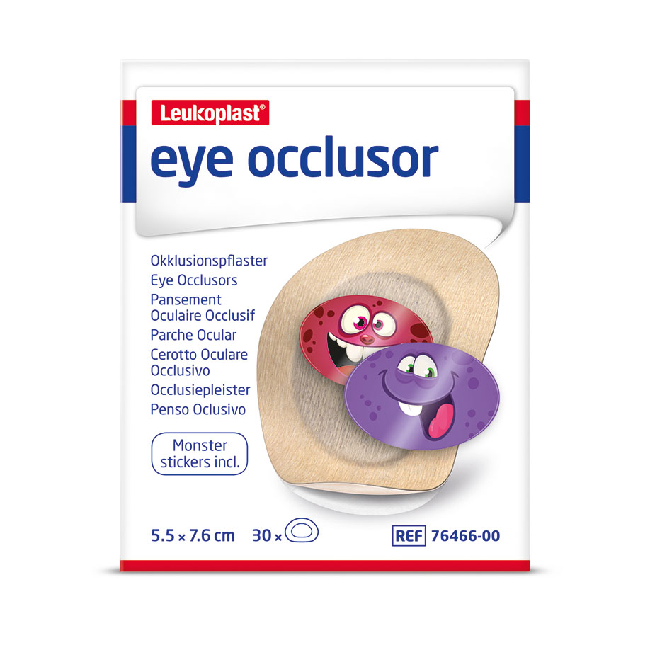 [U12375] Leukoplast eye occlusor 76 mm x 55 mm, Augenokklusionspflaster (30 Stck.)