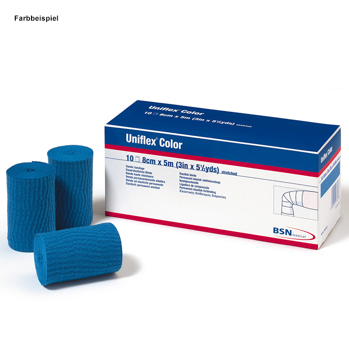 [U12383] Uniflex color Universalbinde, 5 m x 6 cm, grün – 10 Binden