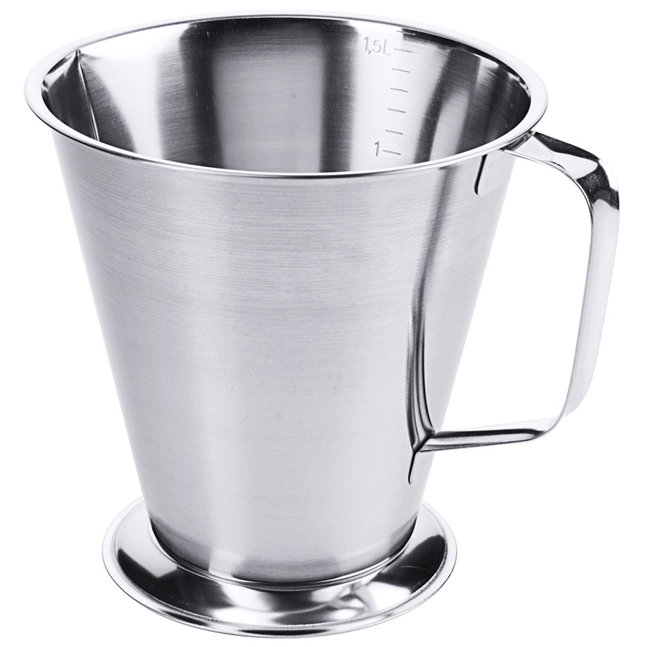 [U12535] Messbecher mit Fuß, 1,5 Ltr., Höhe 16 cm