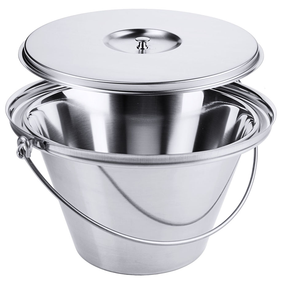 [U12545] Nachtstuhl-Einsatz mit Deckel, 5,5 Ltr., Ø 30,5 cm