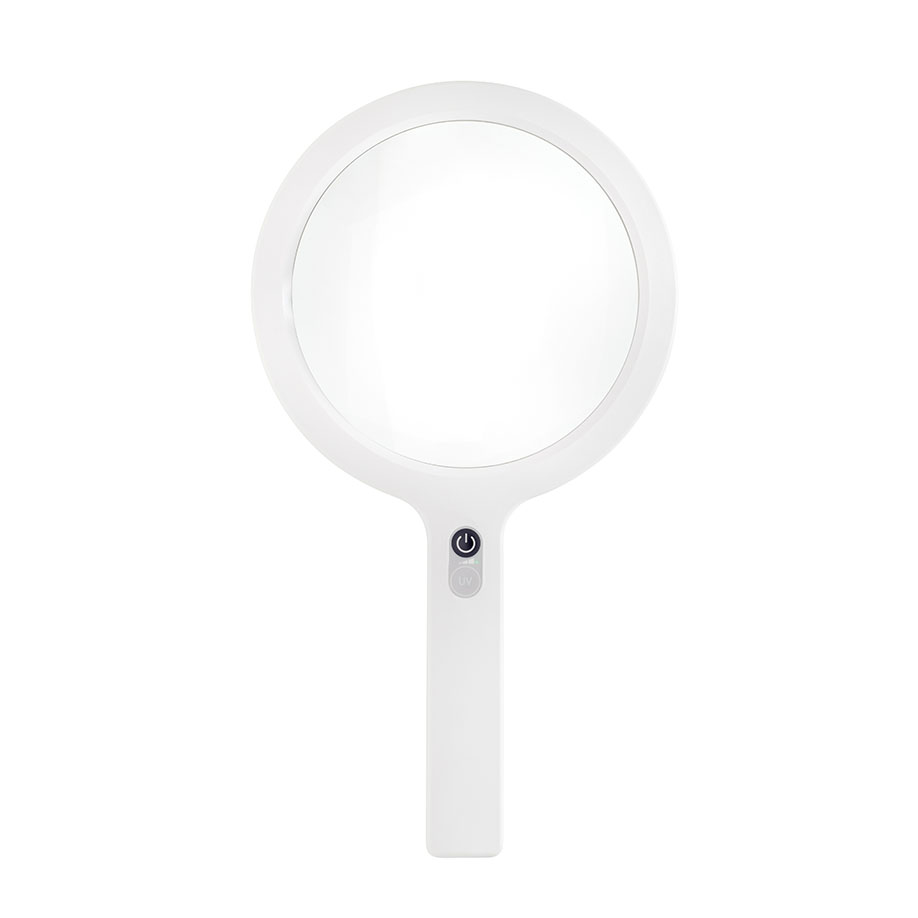 [U12804] LED-Handlupenleuchte reinweiß OPTICLUX Hand 10-2 UV (Wood-Licht)