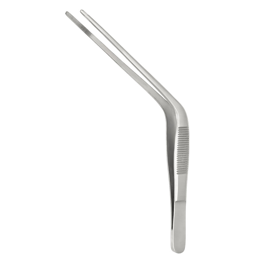 [U12867] TROELTSCH Pinzette 15 cm, kniegebogen