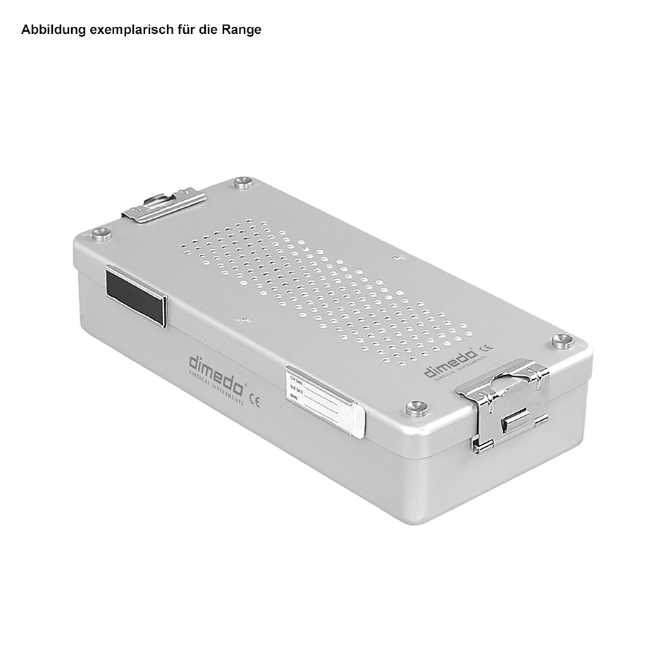 [U12870] Mini-Sterilisationscontainer, silber, 300 x 140 x 40 mm
