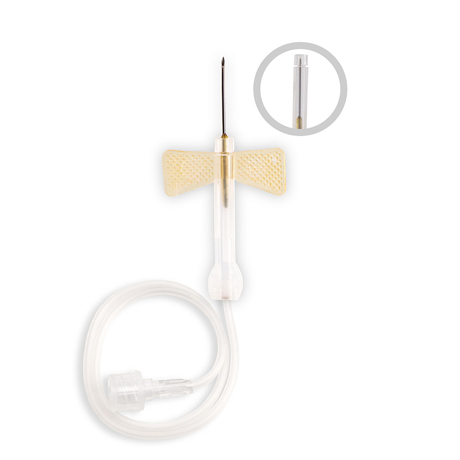[U12955] ECOFLO safety Perfusionsbestecke 20 G, 0,9 x 19 mm, gelb (100 Stck.)