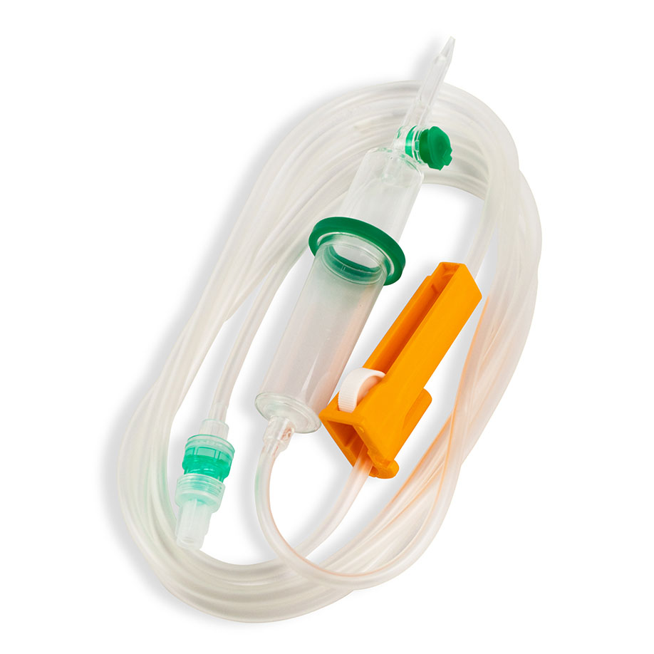 [U12971] SOLUFLO-Infusionsgeräte LLVPA 180 cm mit Rückschlagventil, Air-Stop (100 Stck.)