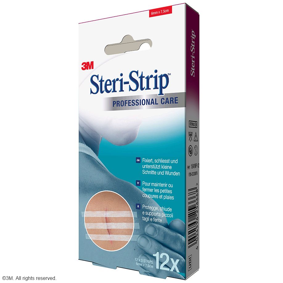 3M Steri-Strip Wundverschlussstreifen 6 x 75 mm (12 x 3 Str.)