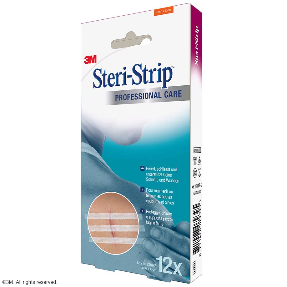 3M Steri-Strip Wundverschlussstreifen 6 x 100 mm (12 x 10 Str.)