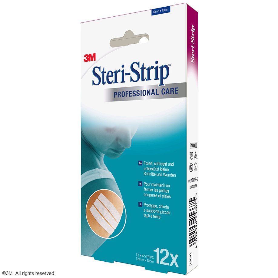 3M Steri-Strip Wundverschlussstreifen 12 x 100 mm (12 x 6 Str.)