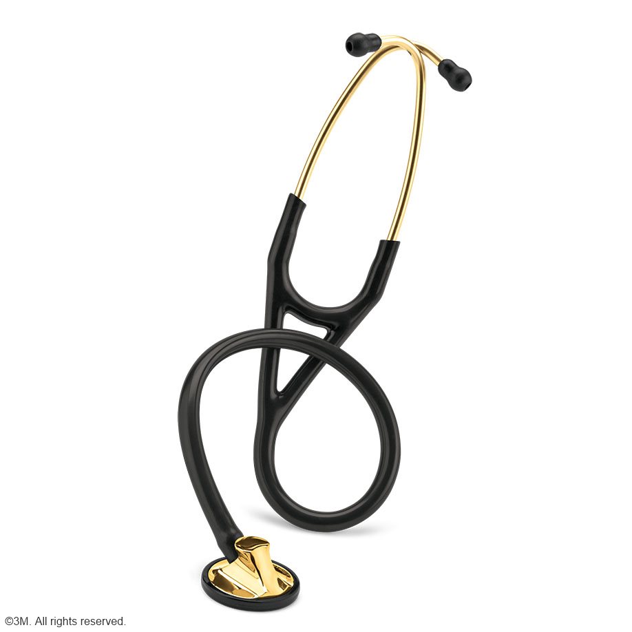 Littmann MASTER CARDIOLOGY Stethoskop Messing-Edition Schlauch schwarz