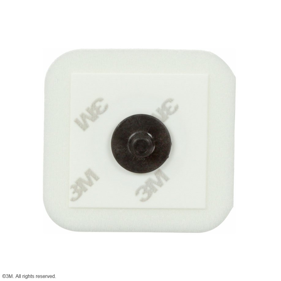 [U13094] 3M Monitoring Elektroden Schaumstoff 4 x 3,3 cm röntgentransparent – 20 Beutel, je 50 Stück