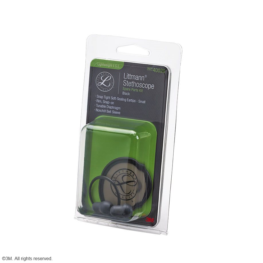 [U13172] Littmann Ersatzteil-Set schwarz, für Lightweight II S.E. Stethoskop