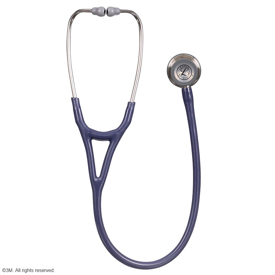 Littmann Cardiology IV Diagnostic Stethoskop, mit Edelstahl-Bruststück, mitternachtsblauer Schlauch mit Satin-Oberfläche