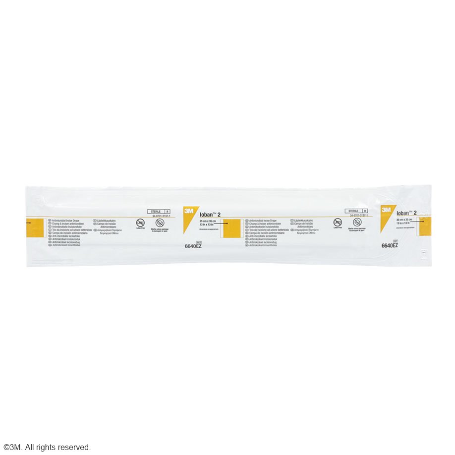 3M Ioban 2 Inzisionsfolien 35 x 45 cm Inzisionsfeld 35 x 35 cm – 4 Packungen, je 10 Stück